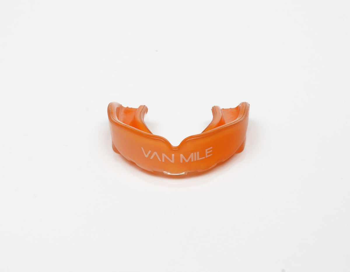 VAN MILE Mouth Guard Double Layer in Orange – front view