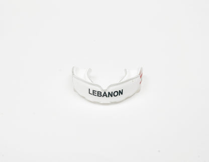 VAN MILE LIMITED Edition Lebanon Mouth Guard Double Layer in White – front view
