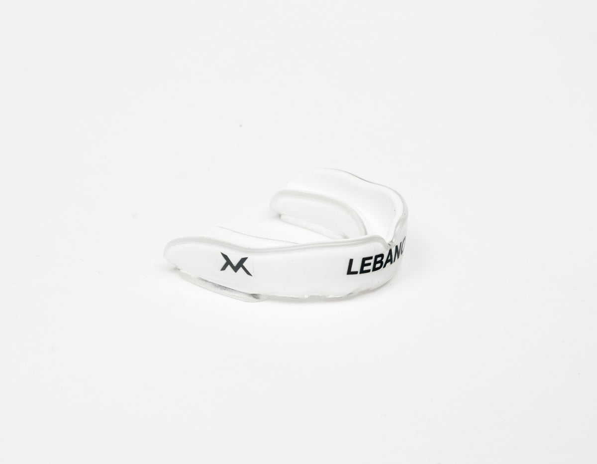 VAN MILE LIMITED Edition Lebanon Mouth Guard Double Layer in White – side view