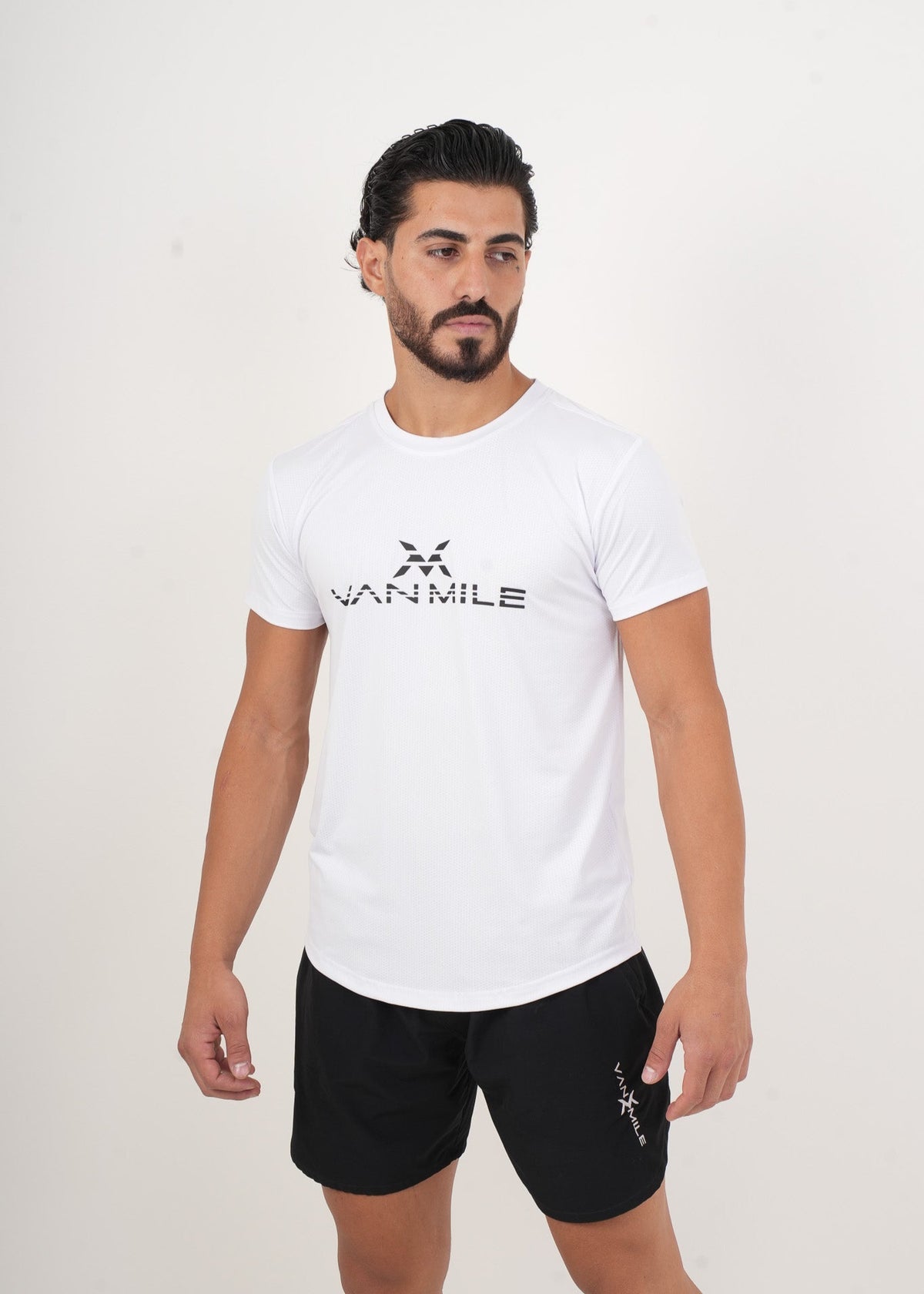 Men's VAN MILE ORIGIN Quick-Dry T-Shirt in White – front view