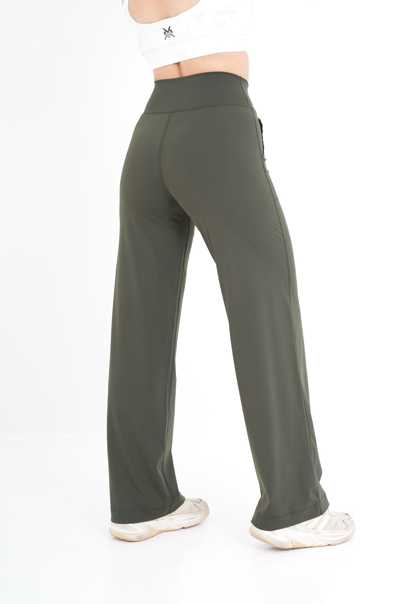 PULSE™ Flared Legging - Olive Green