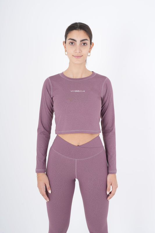 ACTV™ 2 Pcs Cropped Set - Heather Rose
