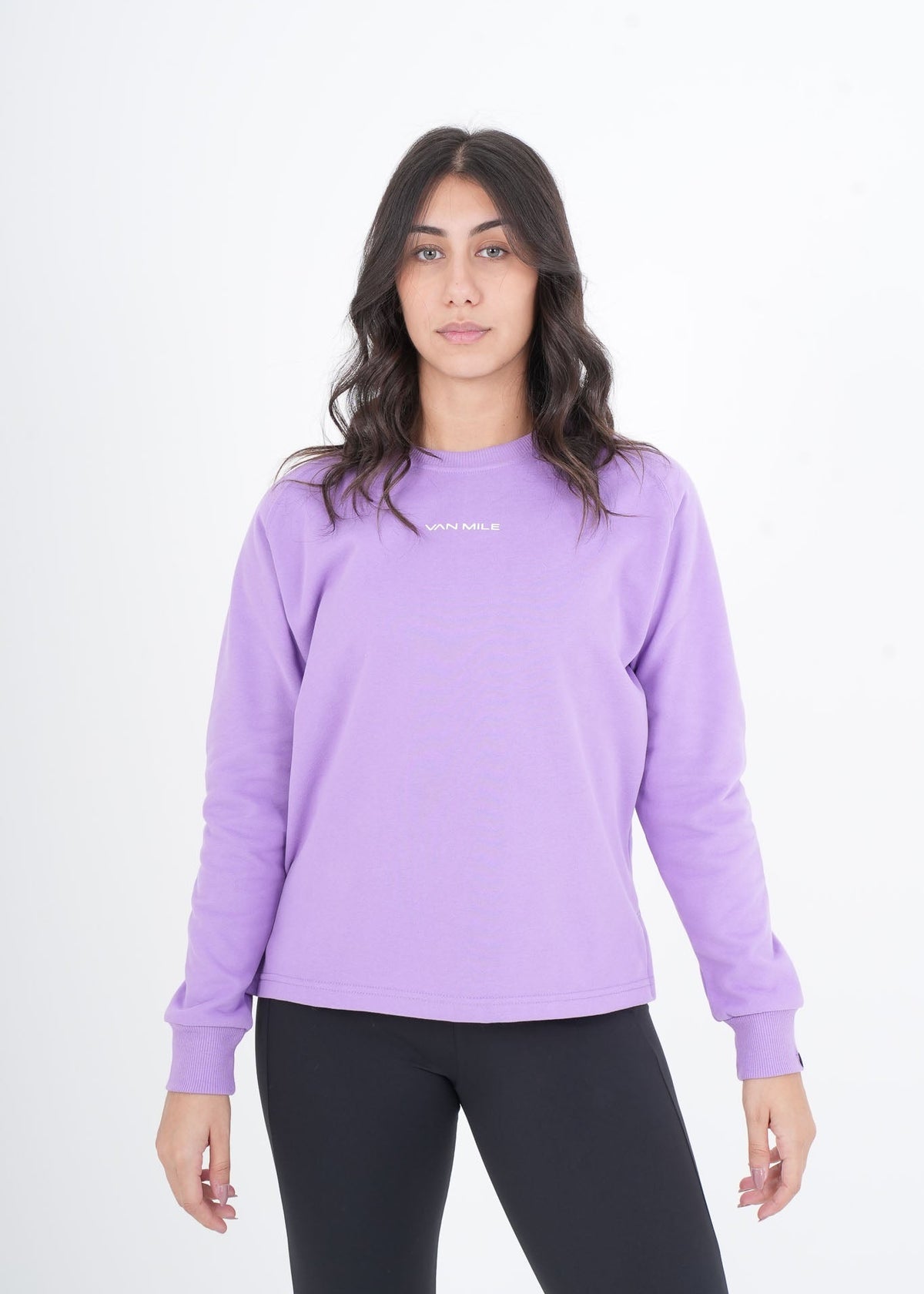 Women's VAN MILE VNML Sweatshirt in Lilac – front view