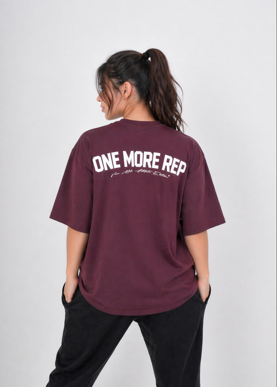 ONEMOREREP™ Oversize Tshirt - Burgundy