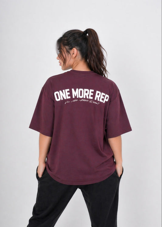 ONEMOREREP™ Oversize Tshirt - Burgundy