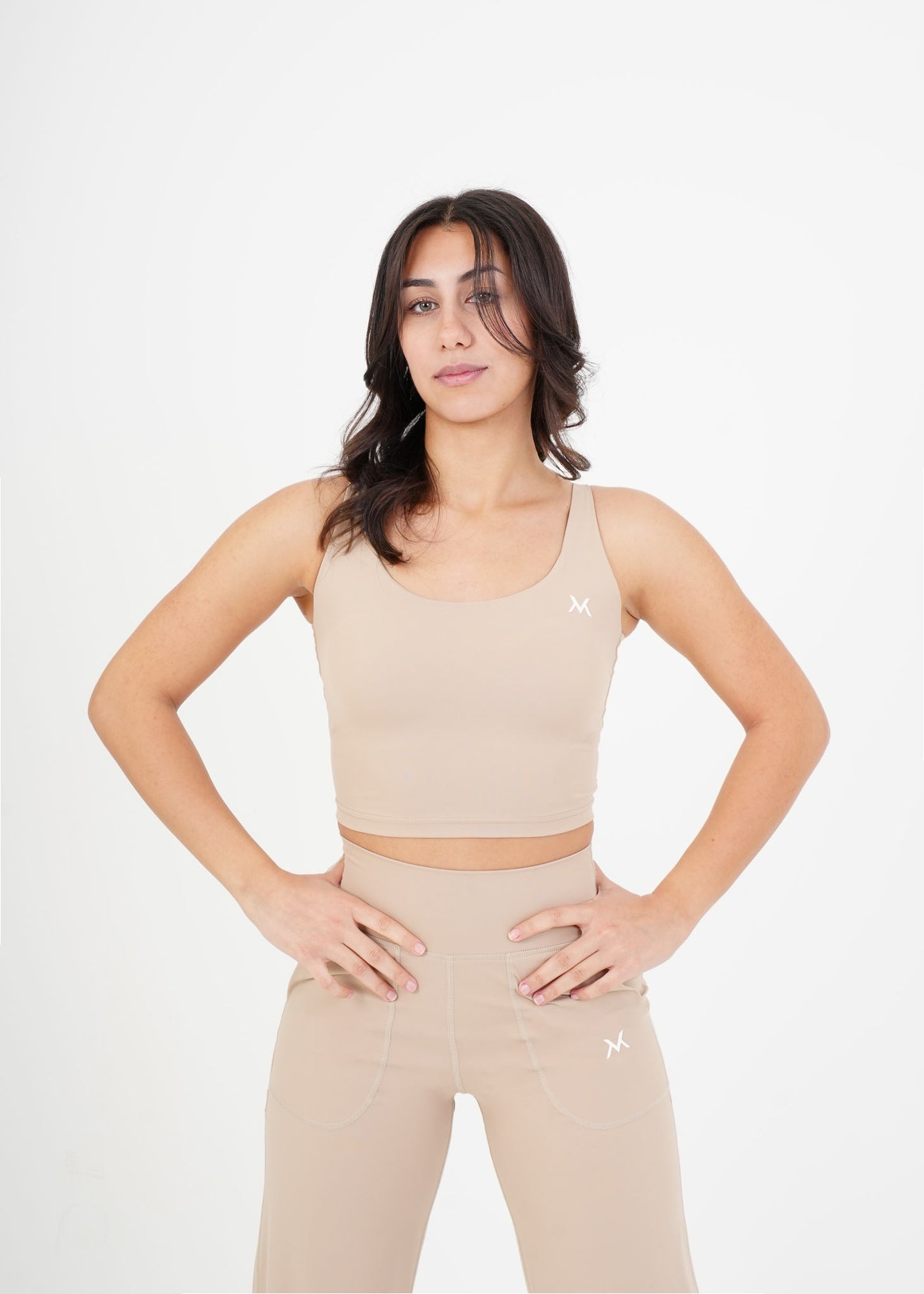 Sculpt™ Crop Top - Beige