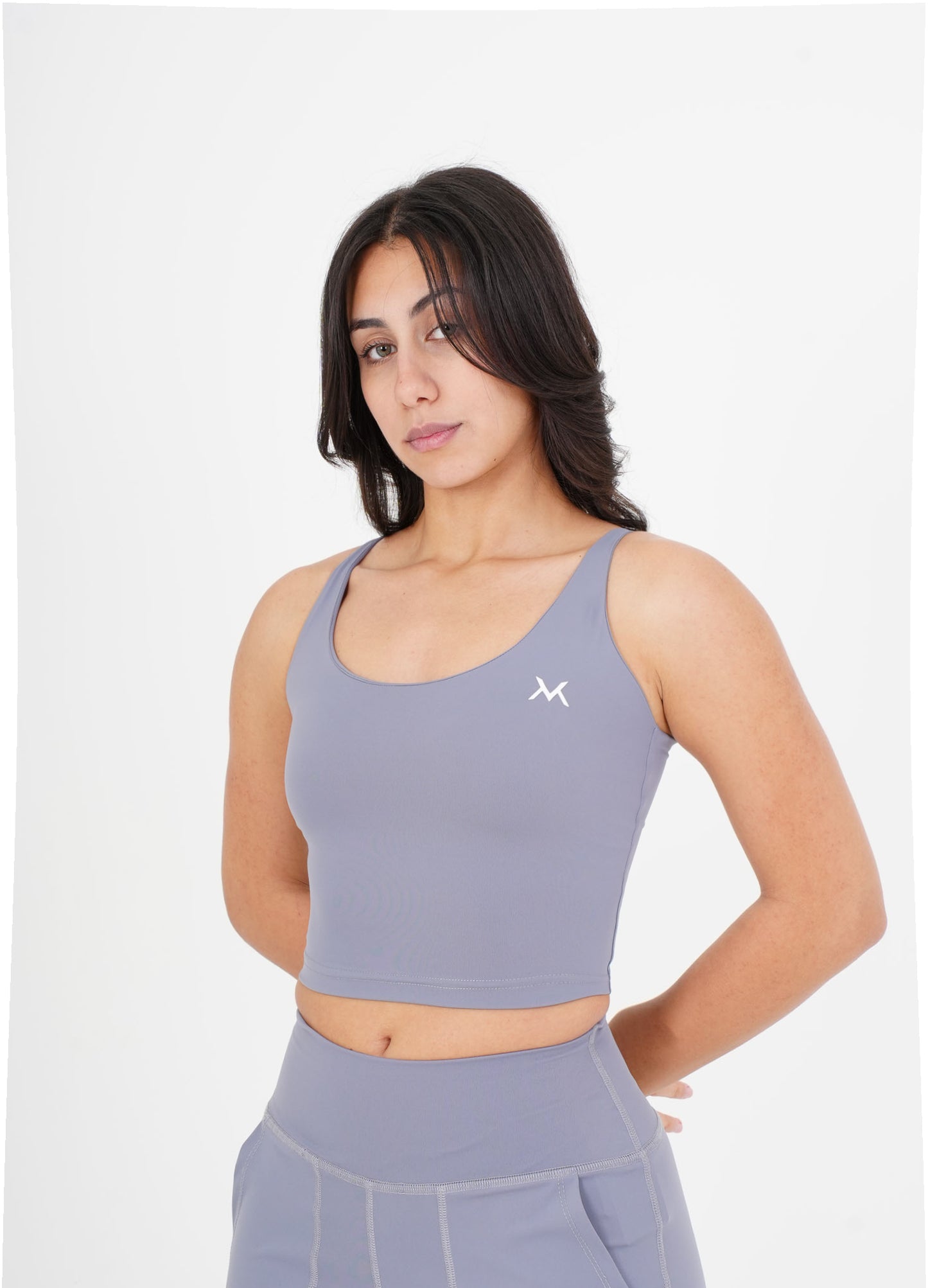 Sculpt™ Crop Top - Baby Blue