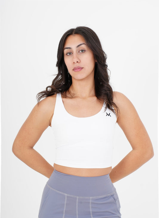 Sculpt™ Crop Top - White