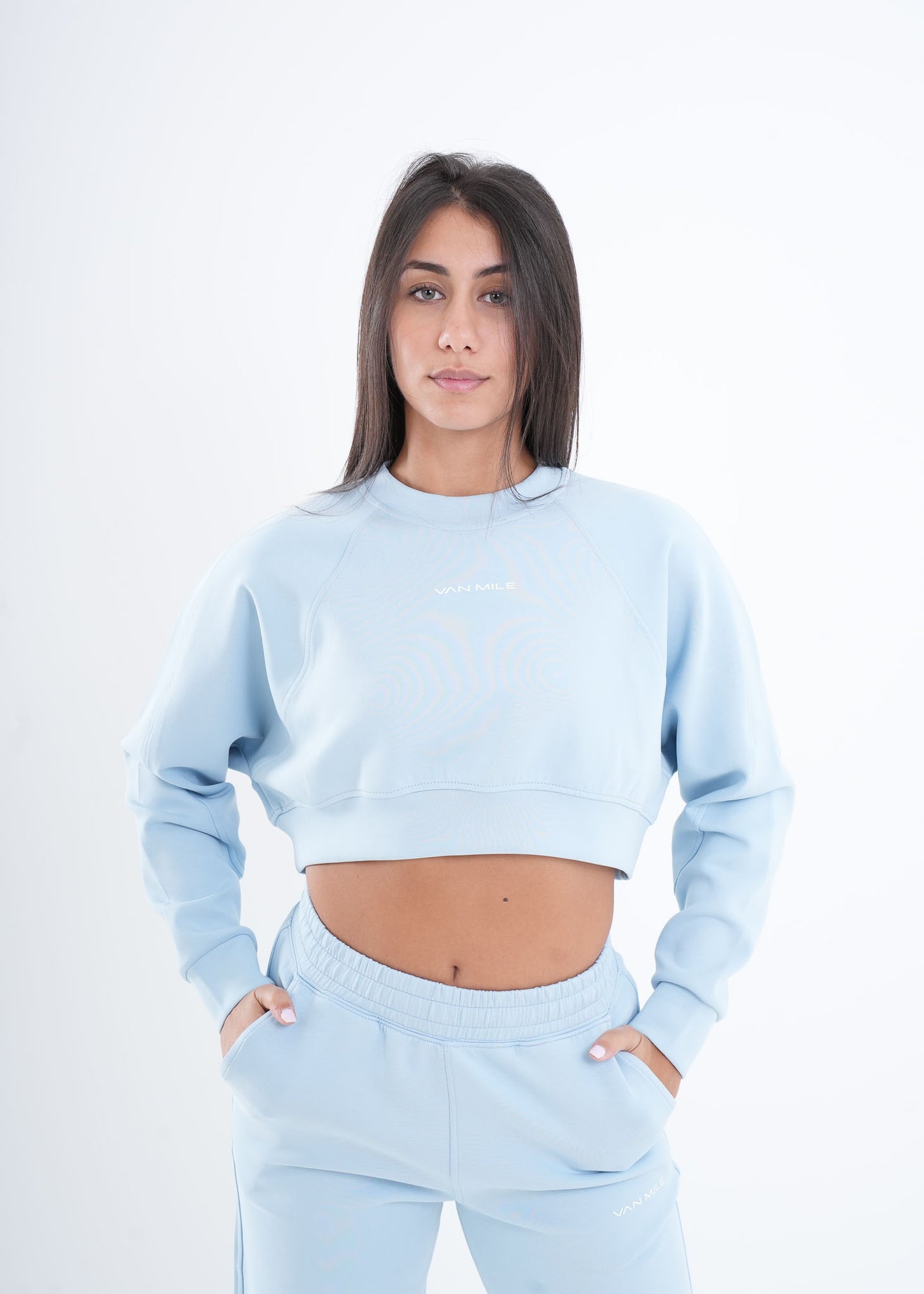 VNML 2 Pcs Crop Set - Baby Blue