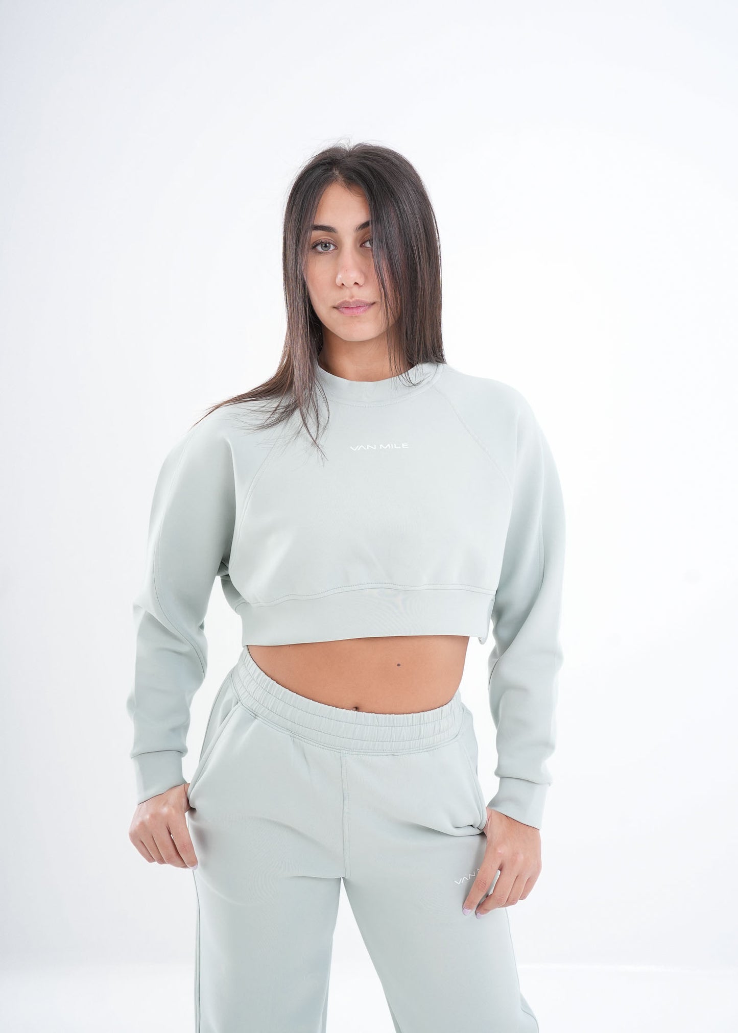 VNML 2 Pcs Crop Set - Mint Green