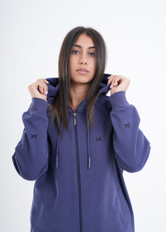 VNML Zip Through Hoodie - Galaxy Blue