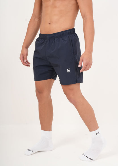 Men's VAN MILE HYDROFLEX Swim Short in Navy – front view