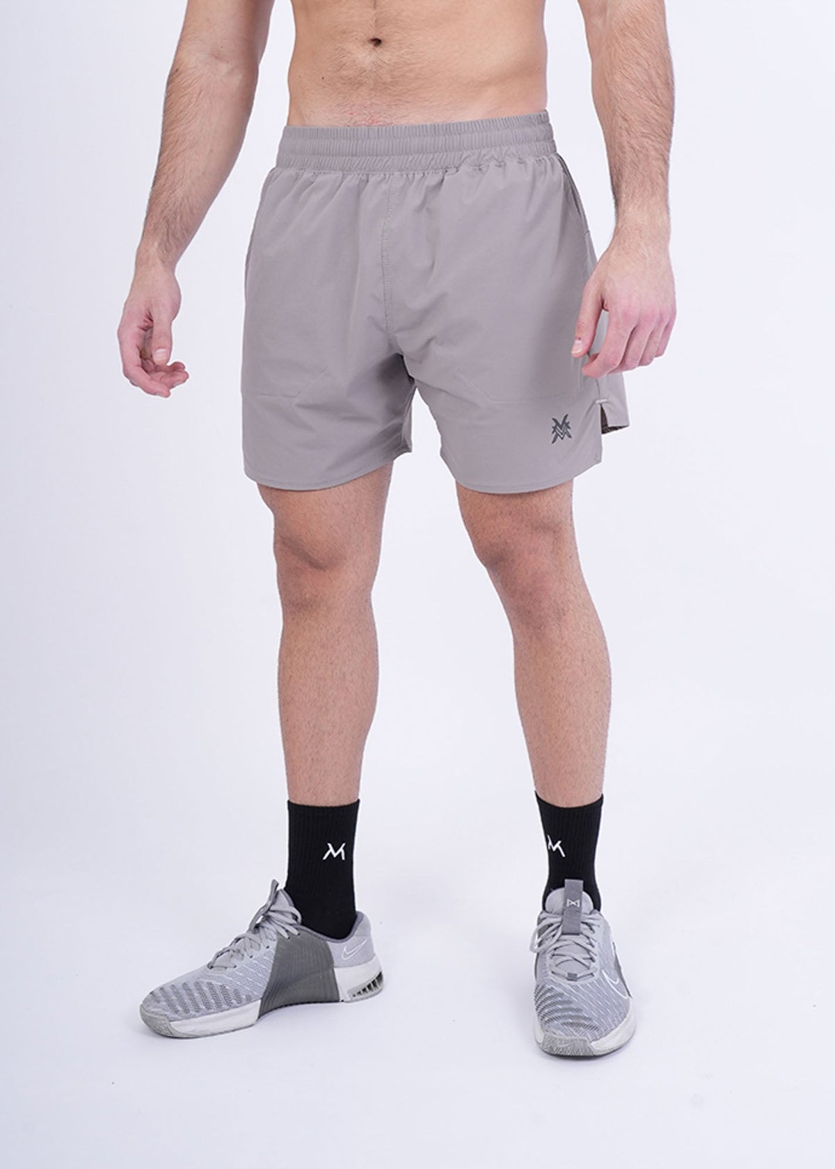 Men's VAN MILE Revive Shorts in Grey – front view
