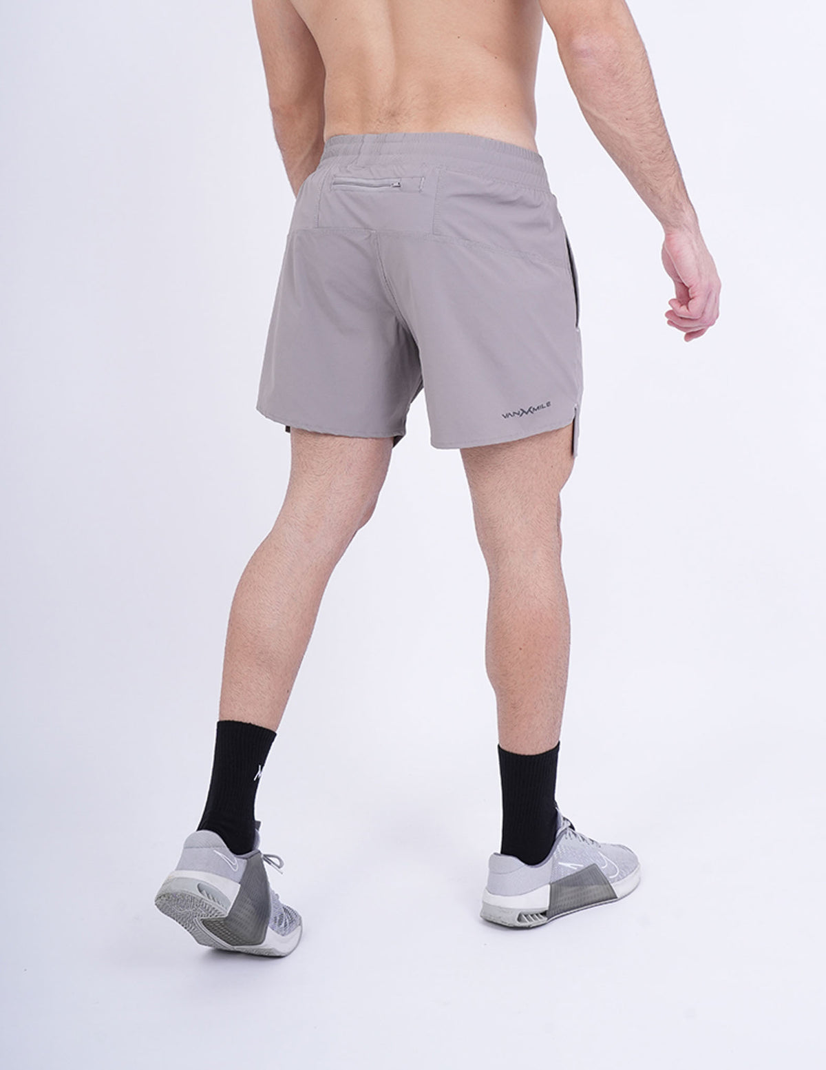Men's VAN MILE Revive Shorts in Grey – back view