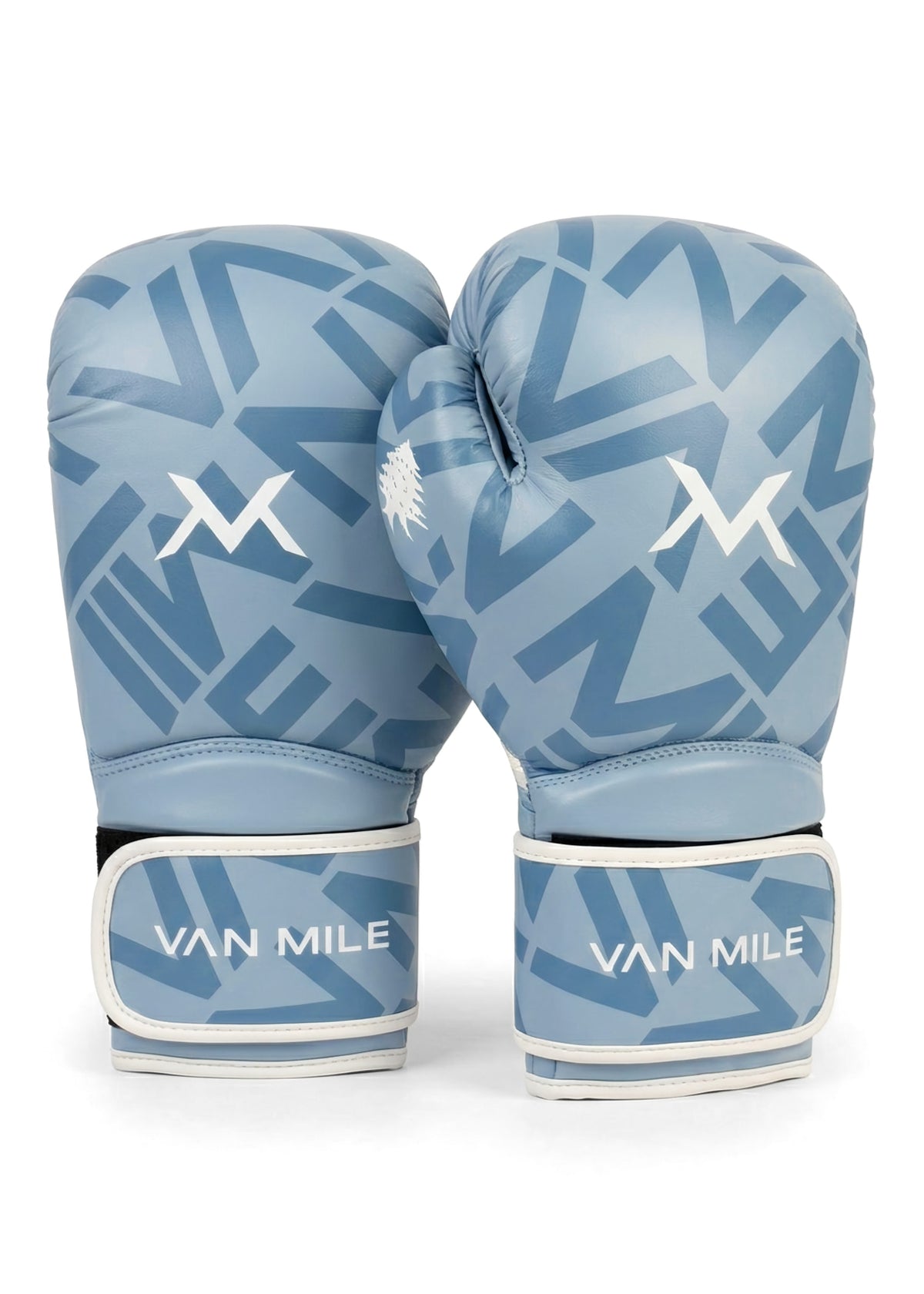 VAN MILE Monogram Boxing Gloves in Baby Blue – the pair