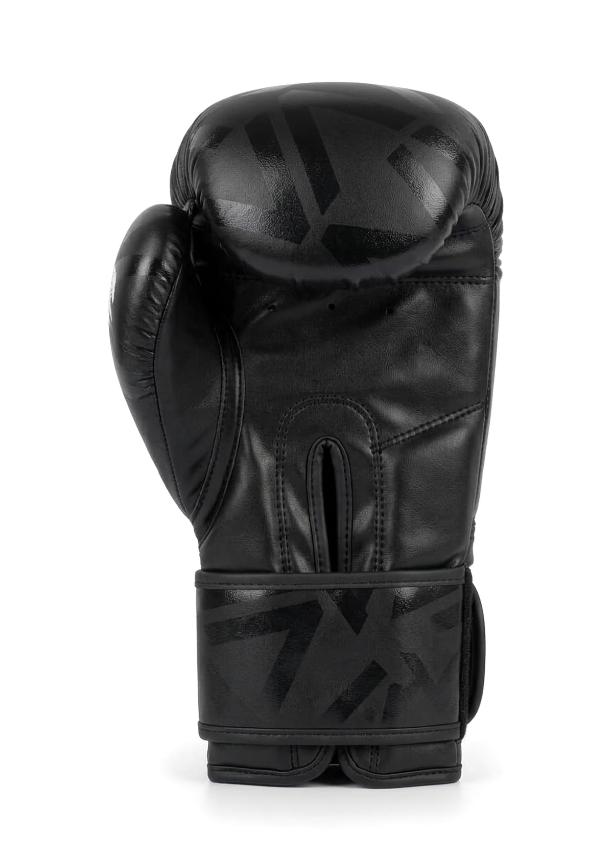 VAN MILE Monogram Boxing Gloves in Black & White – single glove, palm view