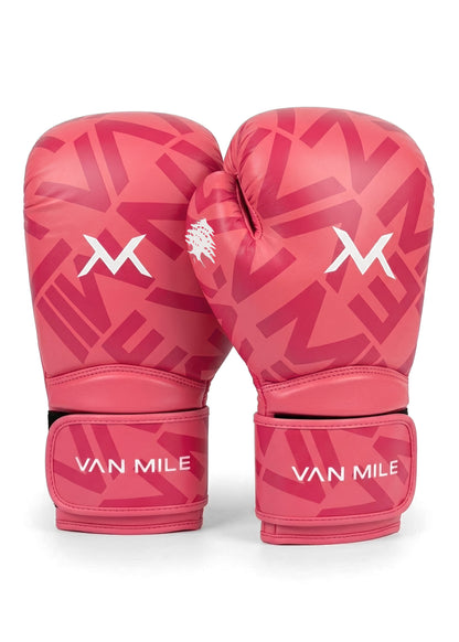 VAN MILE Monogram Boxing Gloves in Pink – the pair