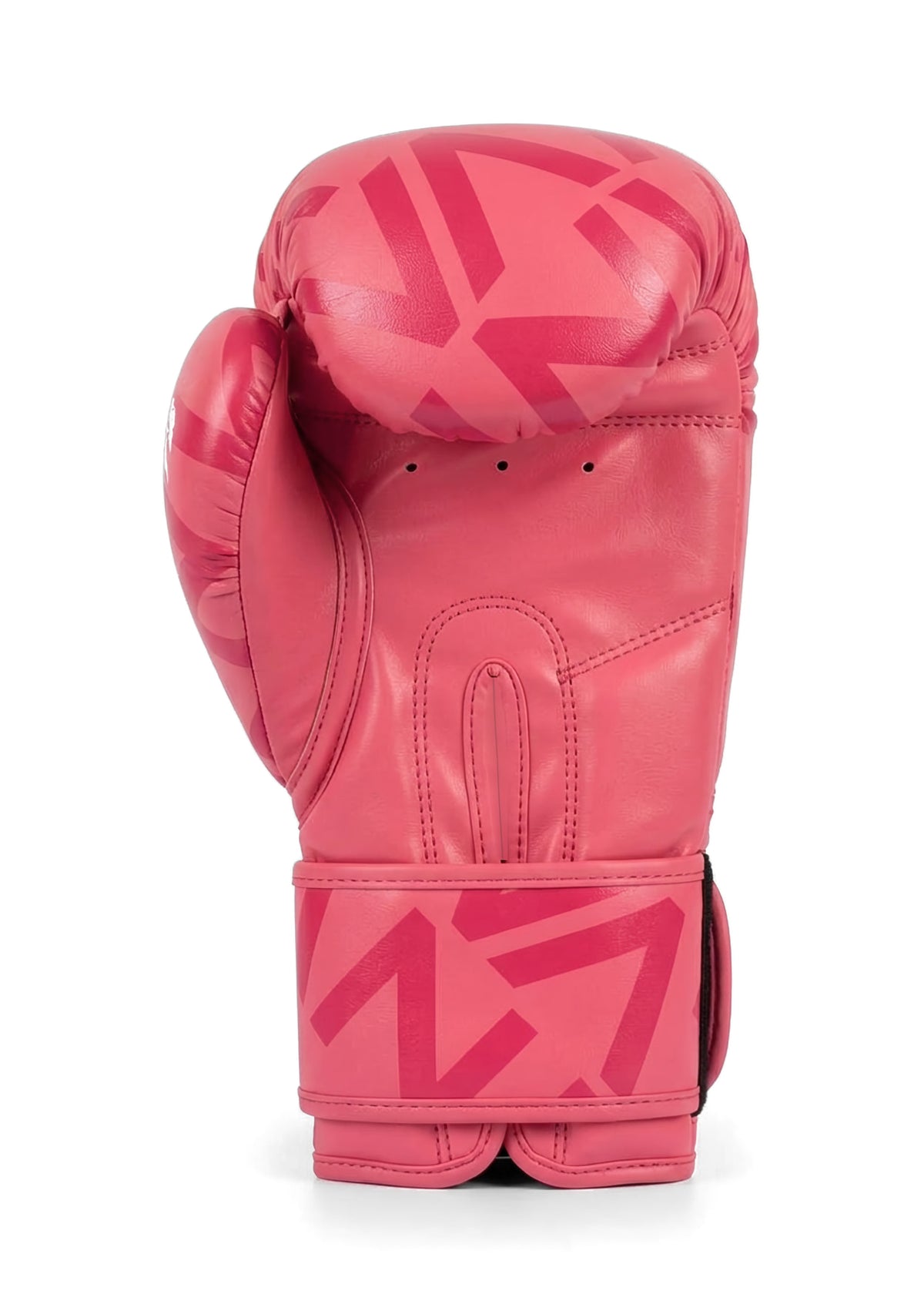 VAN MILE Monogram Boxing Gloves in Pink – single glove, palm view