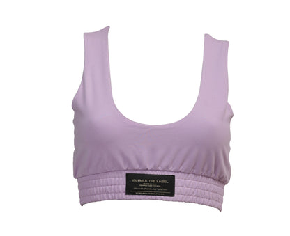 Women's VAN MILE Lounge Bra in Lilac – front view