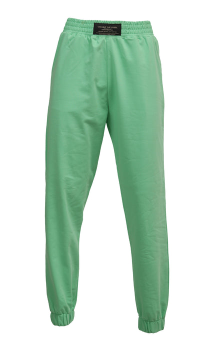 Women's VAN MILE Lounge Joggers in Mint Green – front view